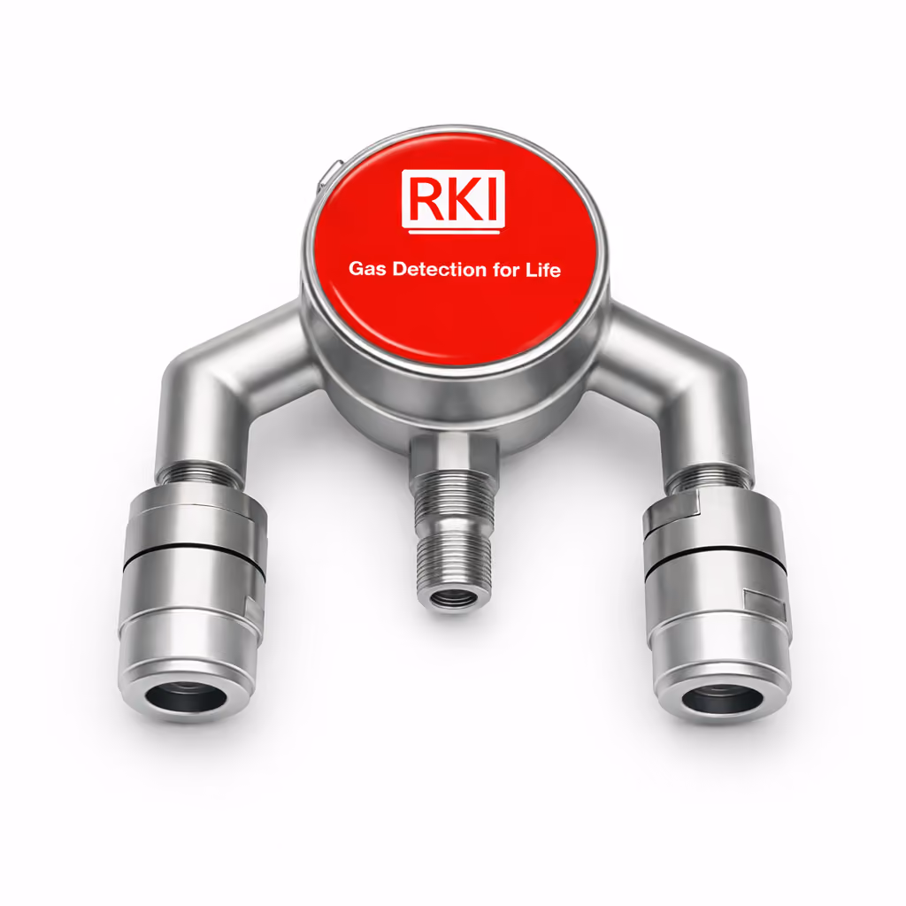 RKI Tri Head Gas Detector - Wastewater Gas Monitoring system Explosion Proof Tri-Sensor Head